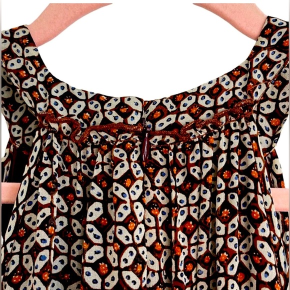 Madewell Silk Diamond Tile Midi Dress Size 2 - Picture 5 of 8